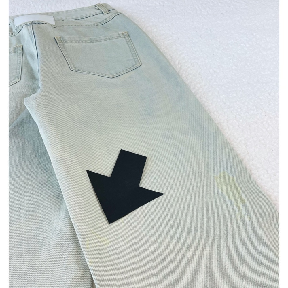 (NWT) CÉDELAR • Reyi Two-Tone Colorblock High Waisted Flare Jeans, S - Picture 12 of 16